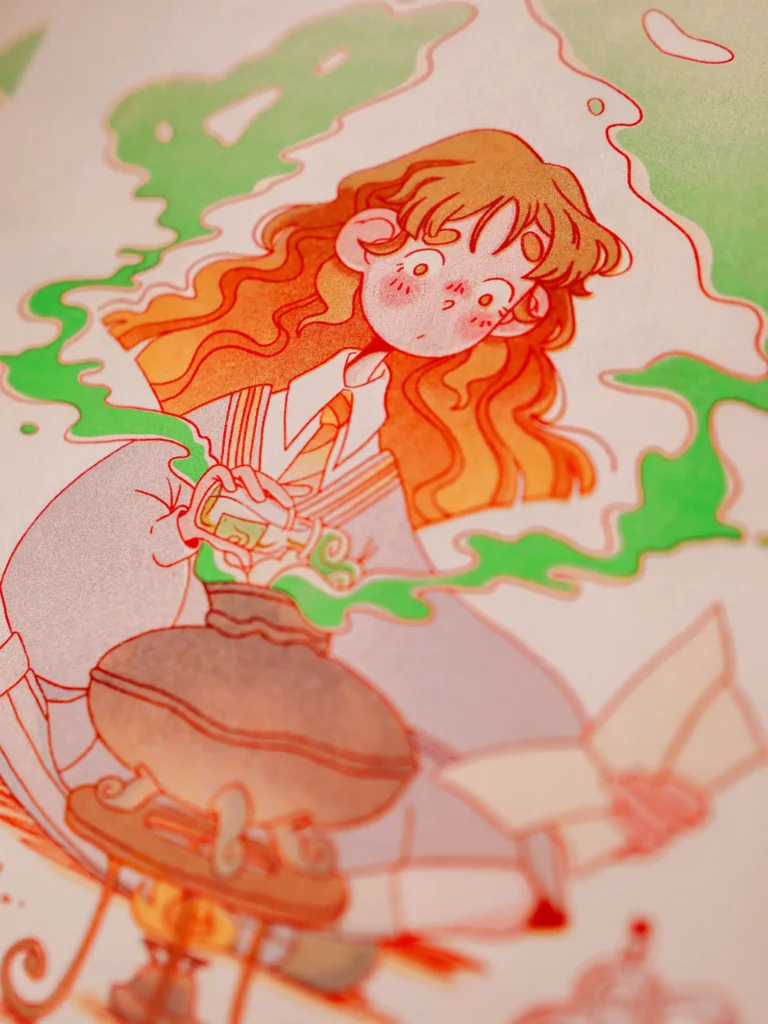 Hermione's Spirit Potion Art Print - Close up