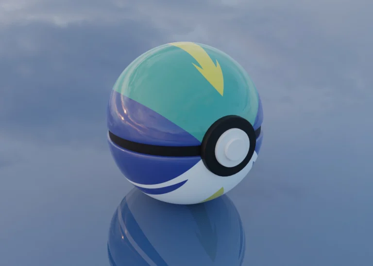 Realistic 3D render of a Lake Ball