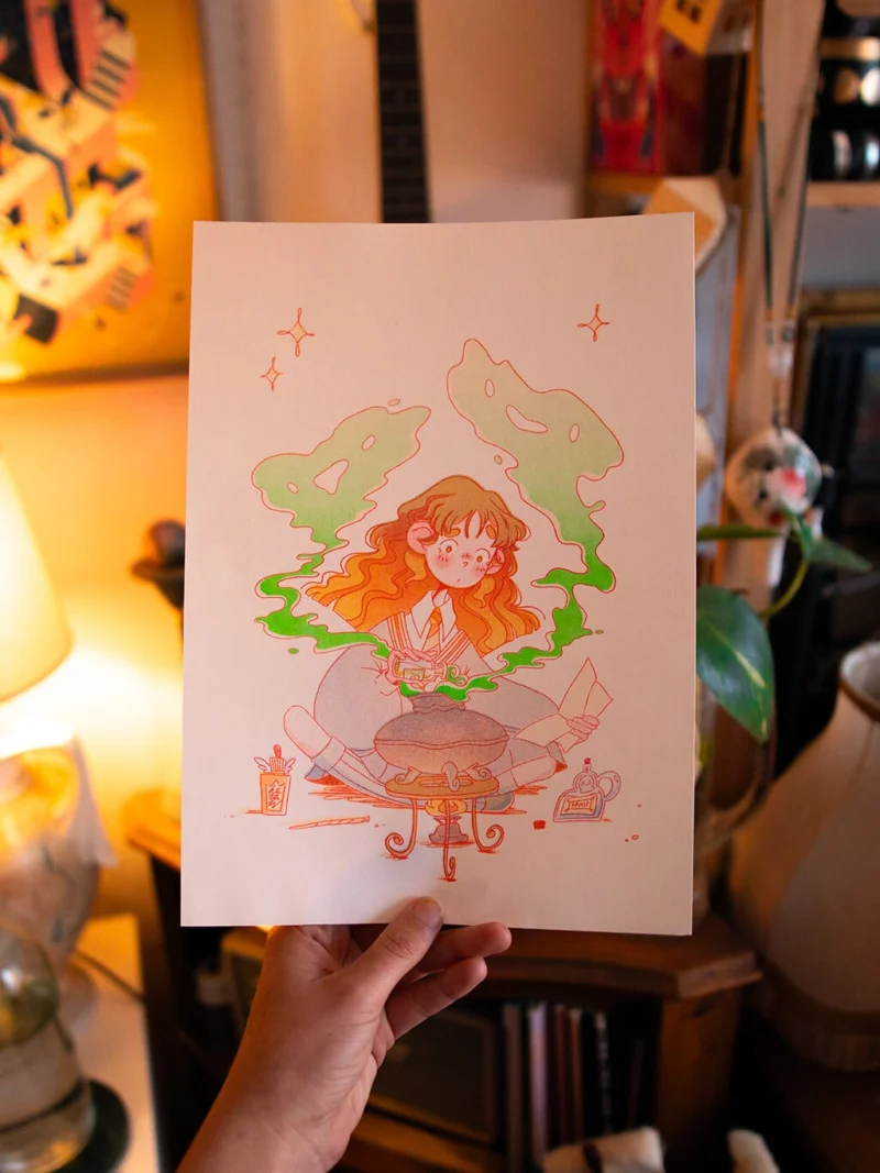 Hermione's spirit potions A4 risoprint